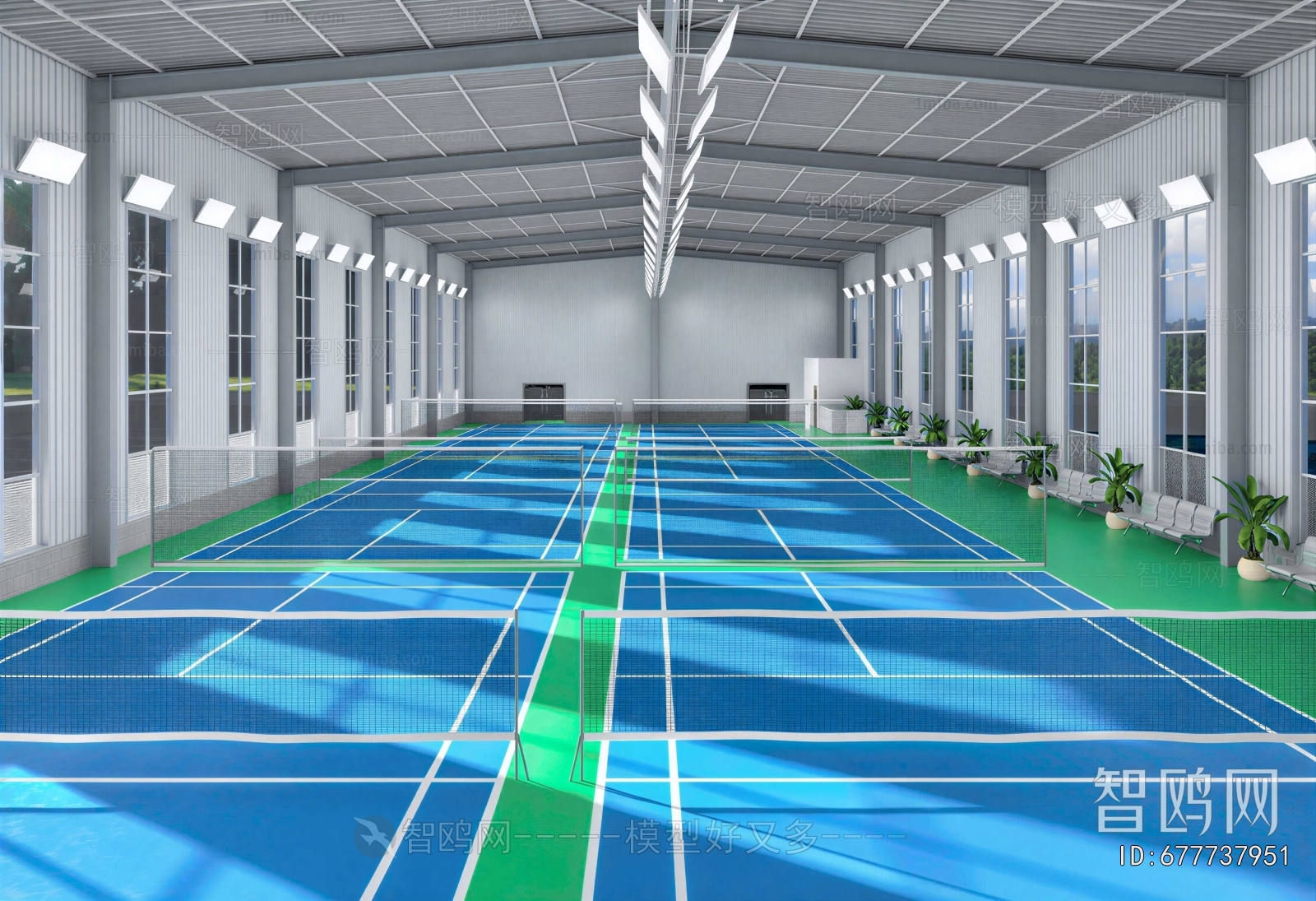 Modern Indoor Stadium