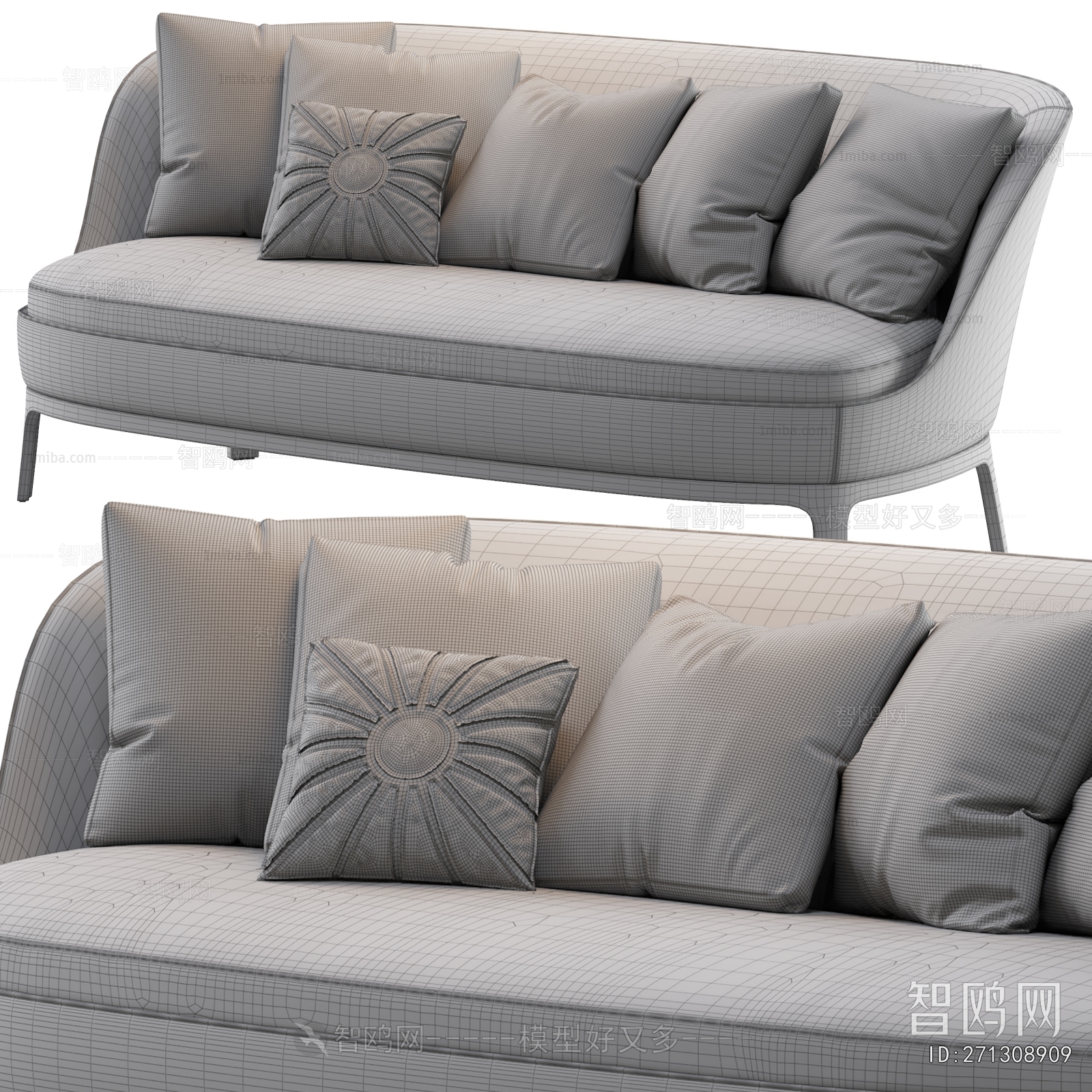 Modern Three-seat Sofa