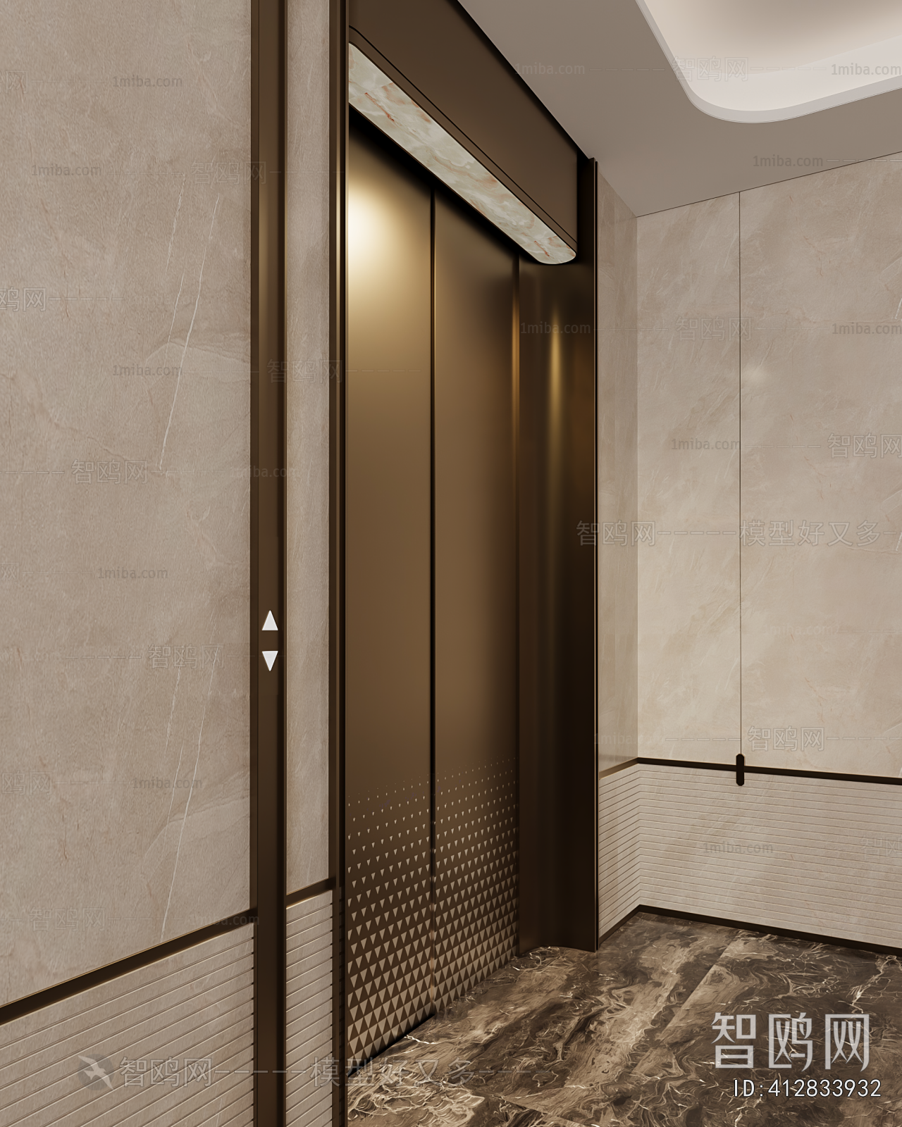 Modern Office Elevator Hall