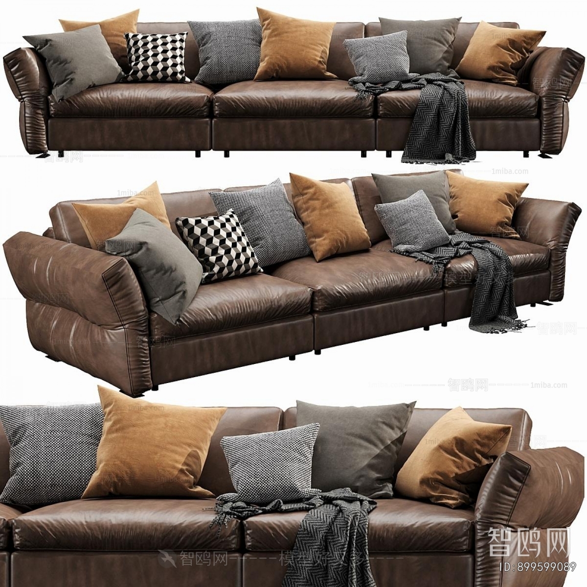 Modern Multi Person Sofa