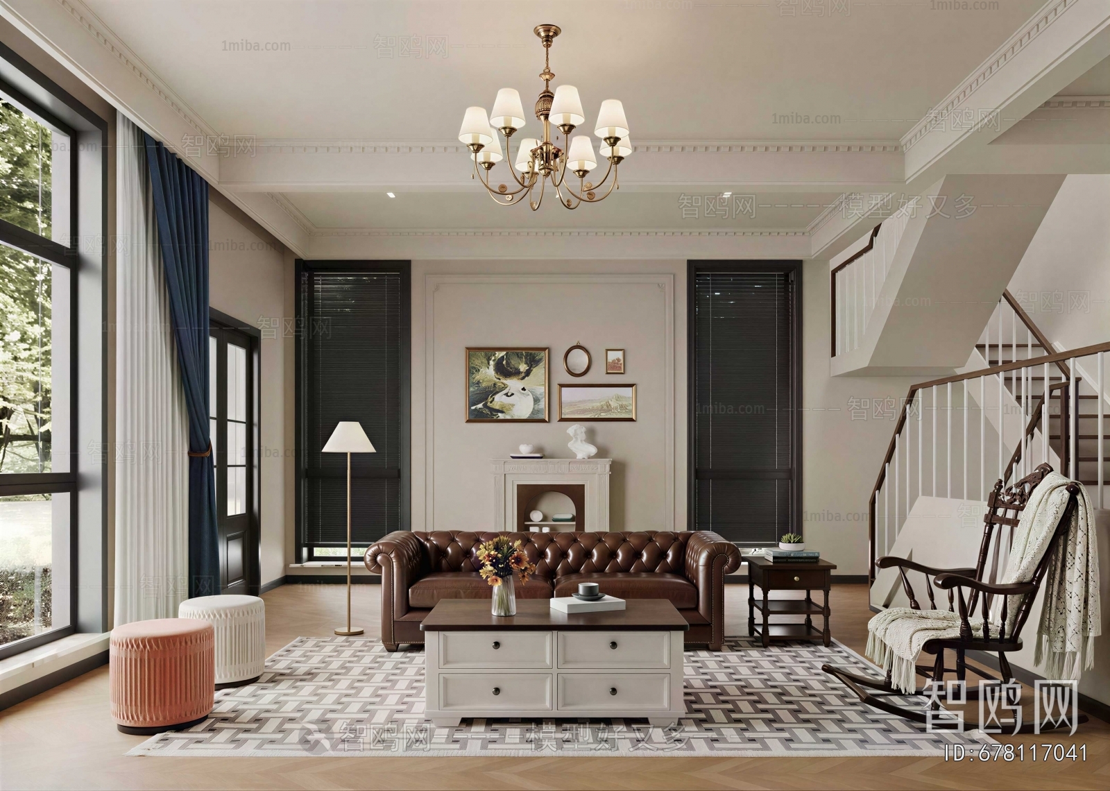 American Style A Living Room