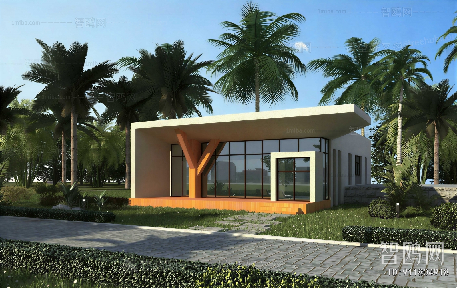 Modern Courtyard/landscape