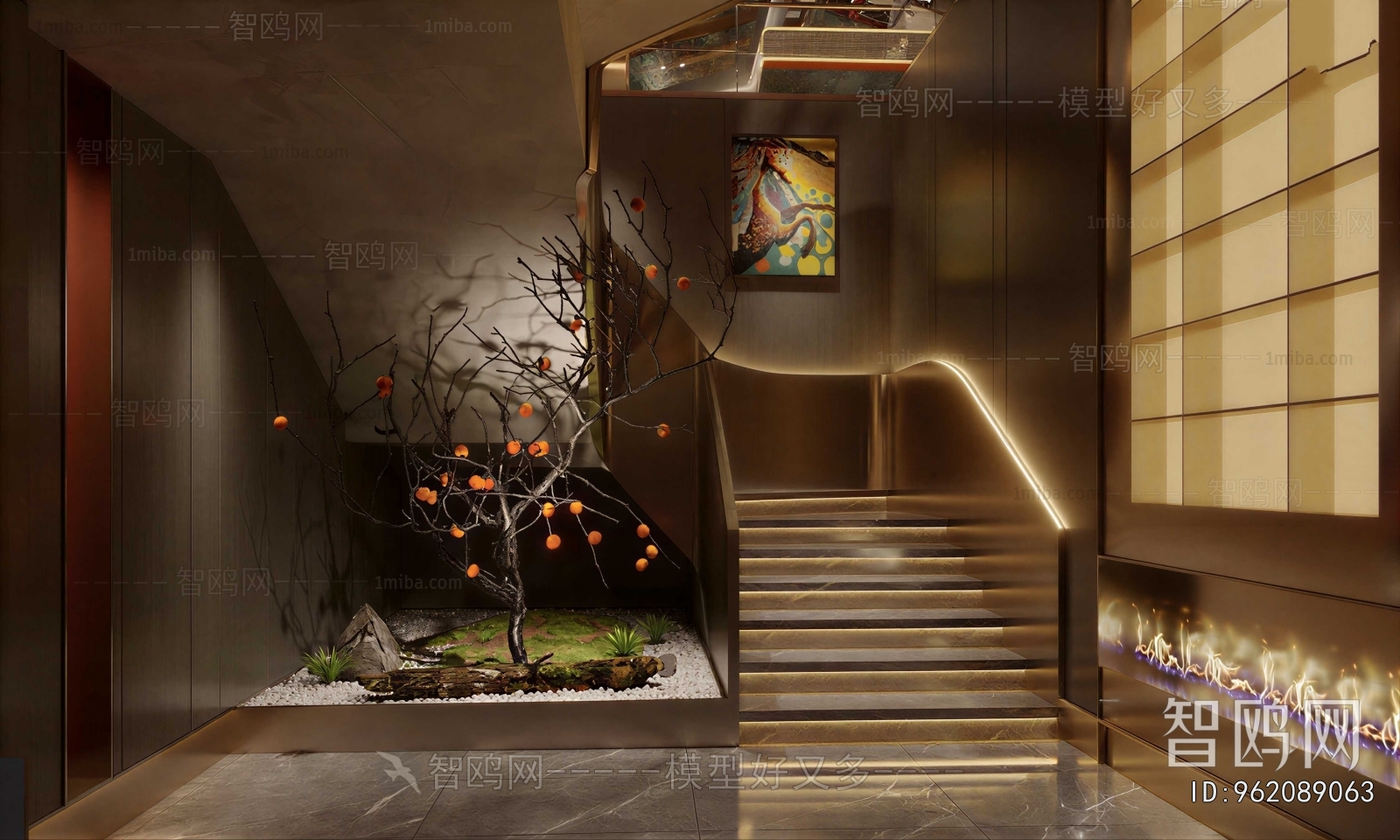 New Chinese Style Stairwell