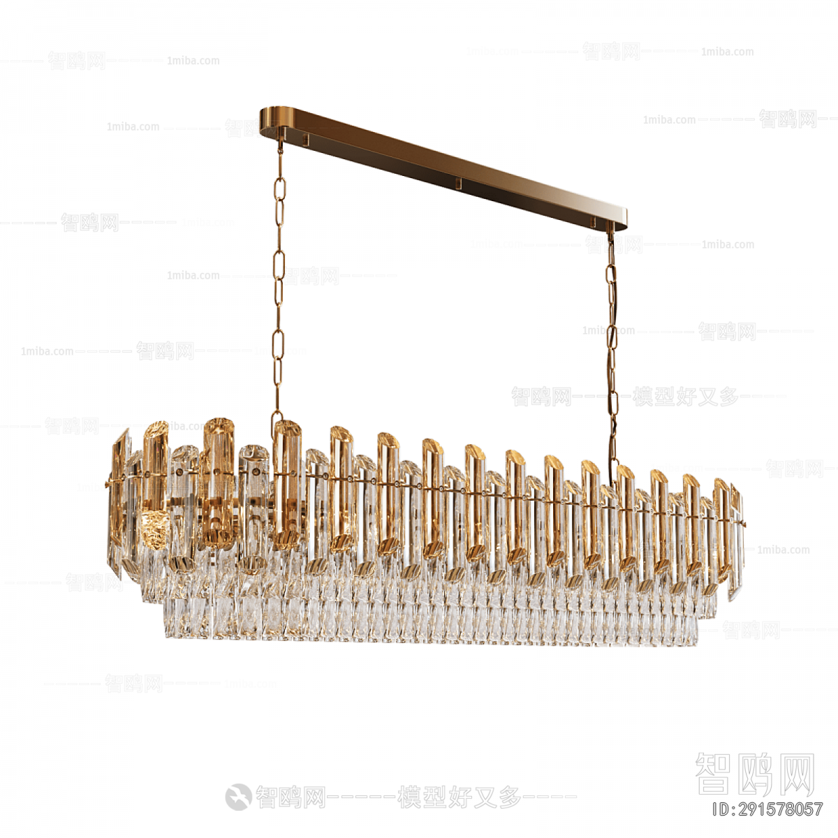 Modern Long Chandelier