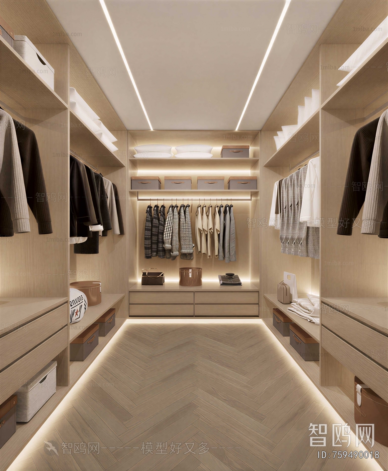 Modern Clothes Storage Area