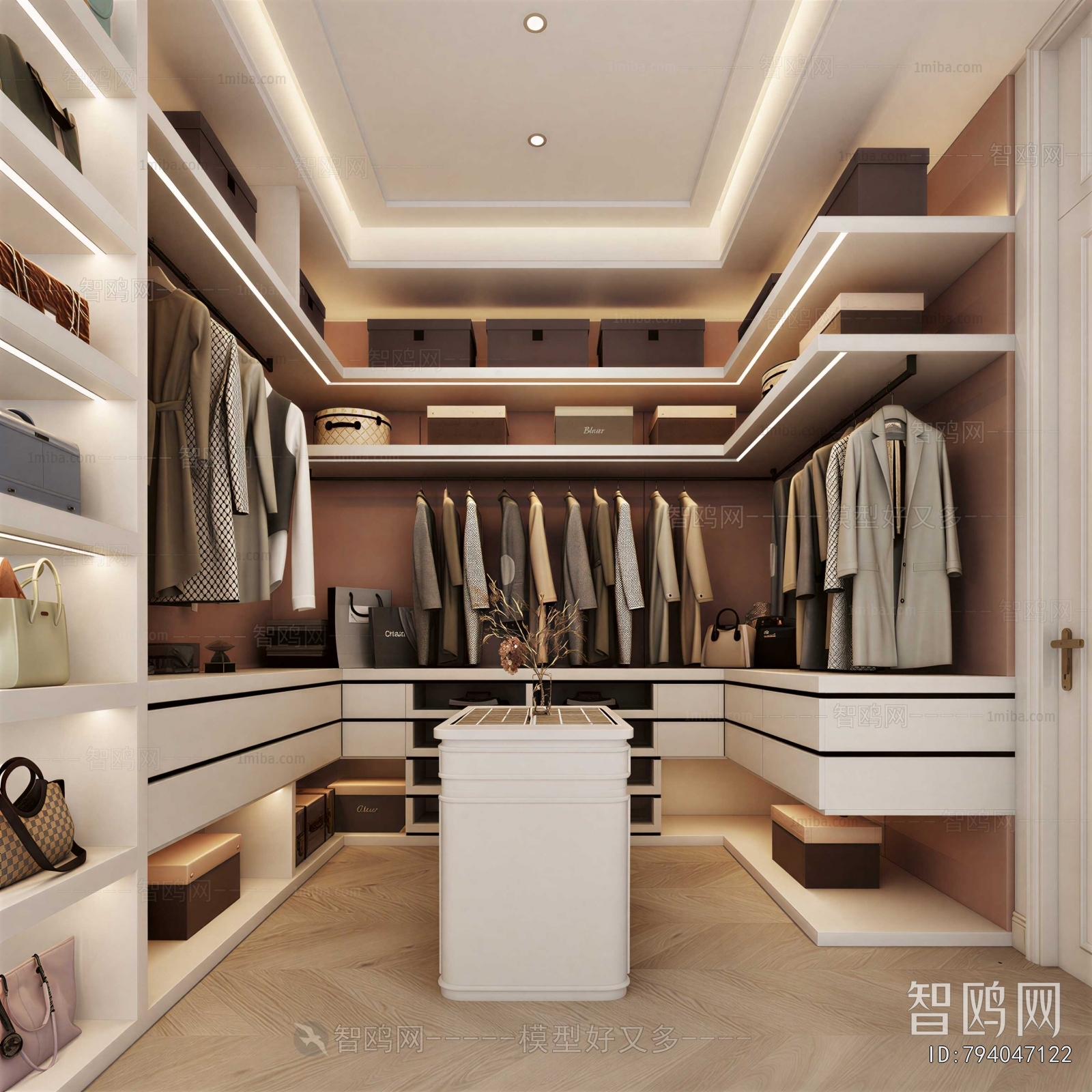 Modern Clothes Storage Area