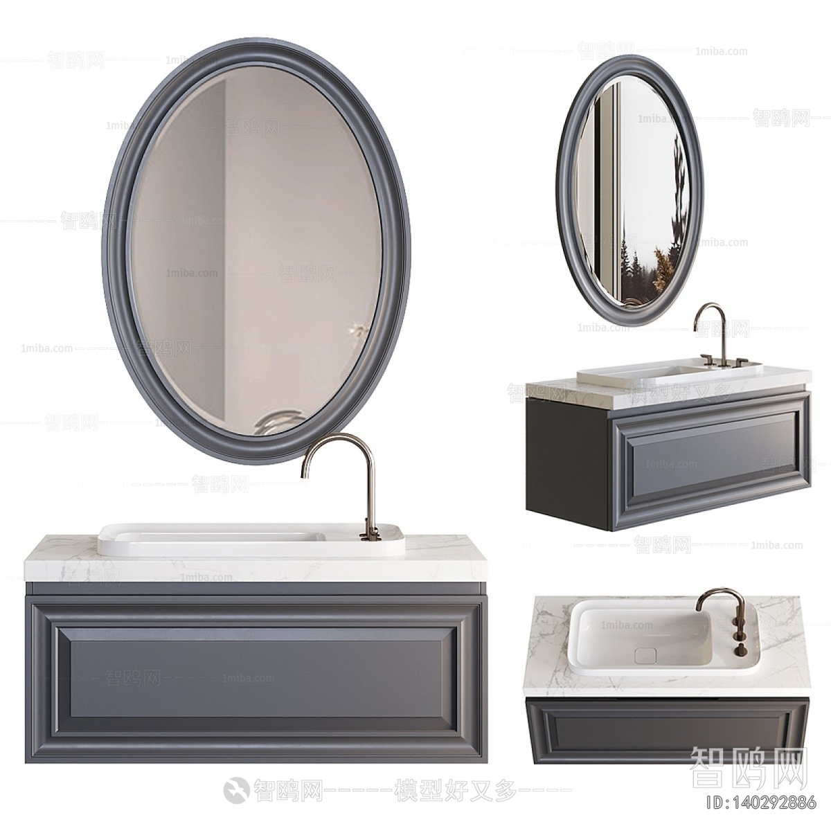 French Style Bathroom Cabinet