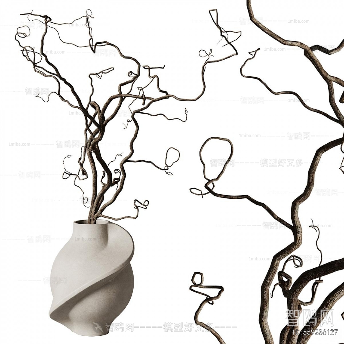 Wabi-sabi Style Dried Branch