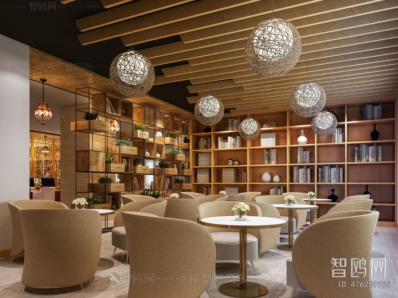 Industrial Style Bookstore Book Bar