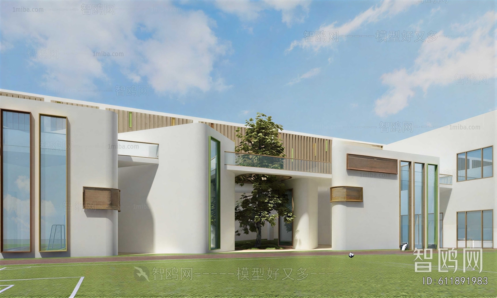 Modern School Building