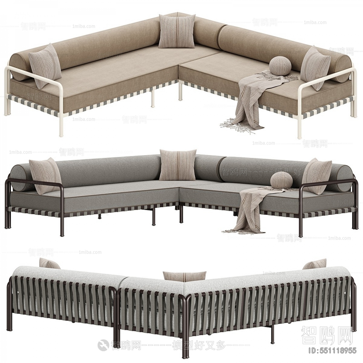 Modern Multi Person Sofa