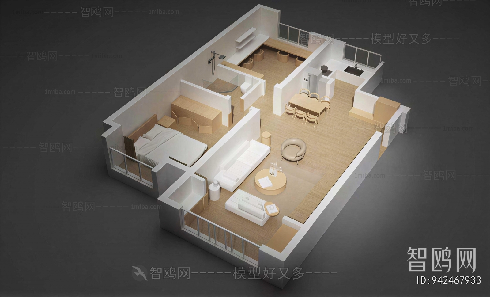 Modern A Bird's-eye View Of Home Decoration