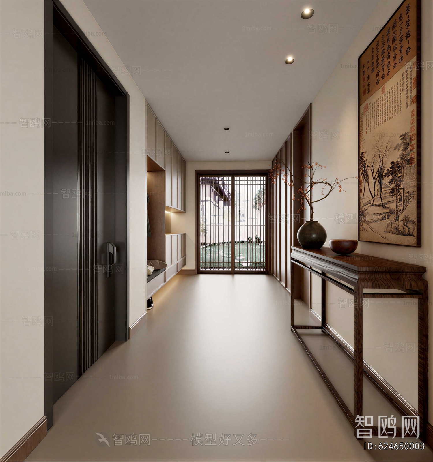 New Chinese Style Hallway