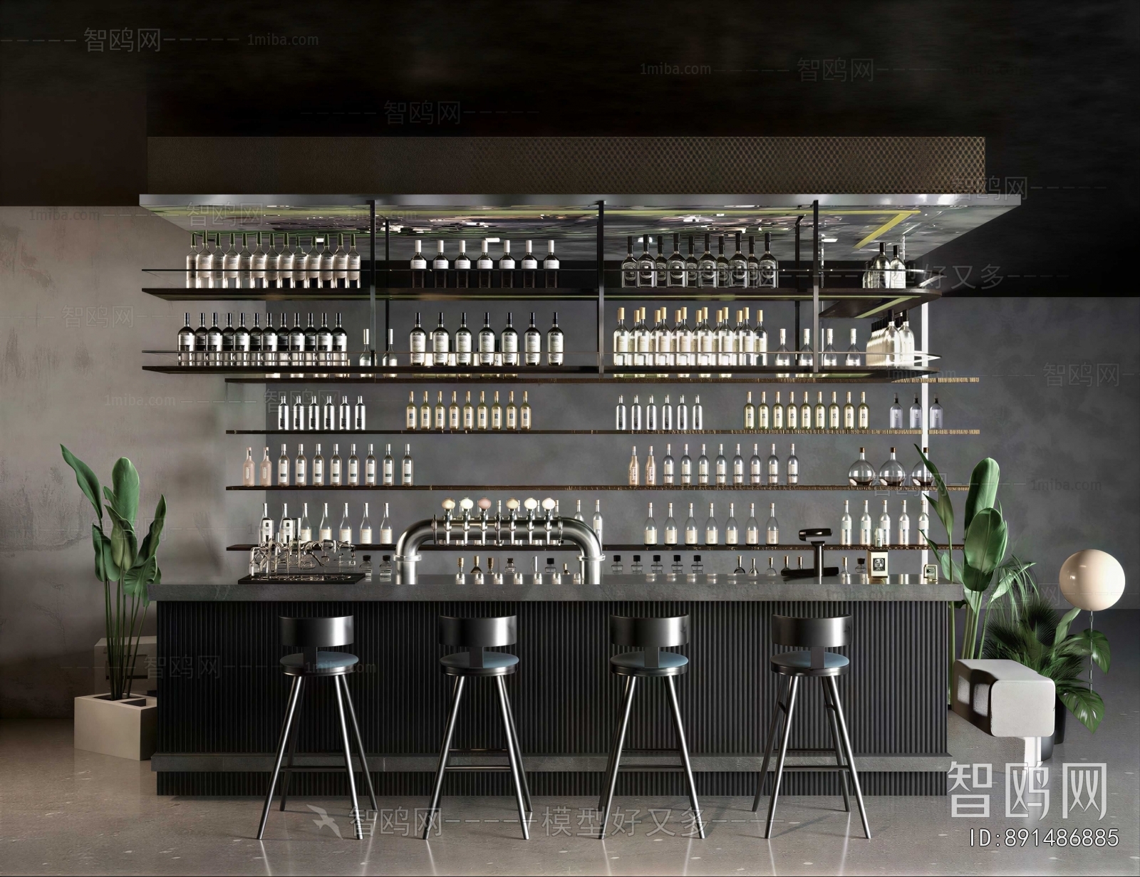 Modern Counter Bar