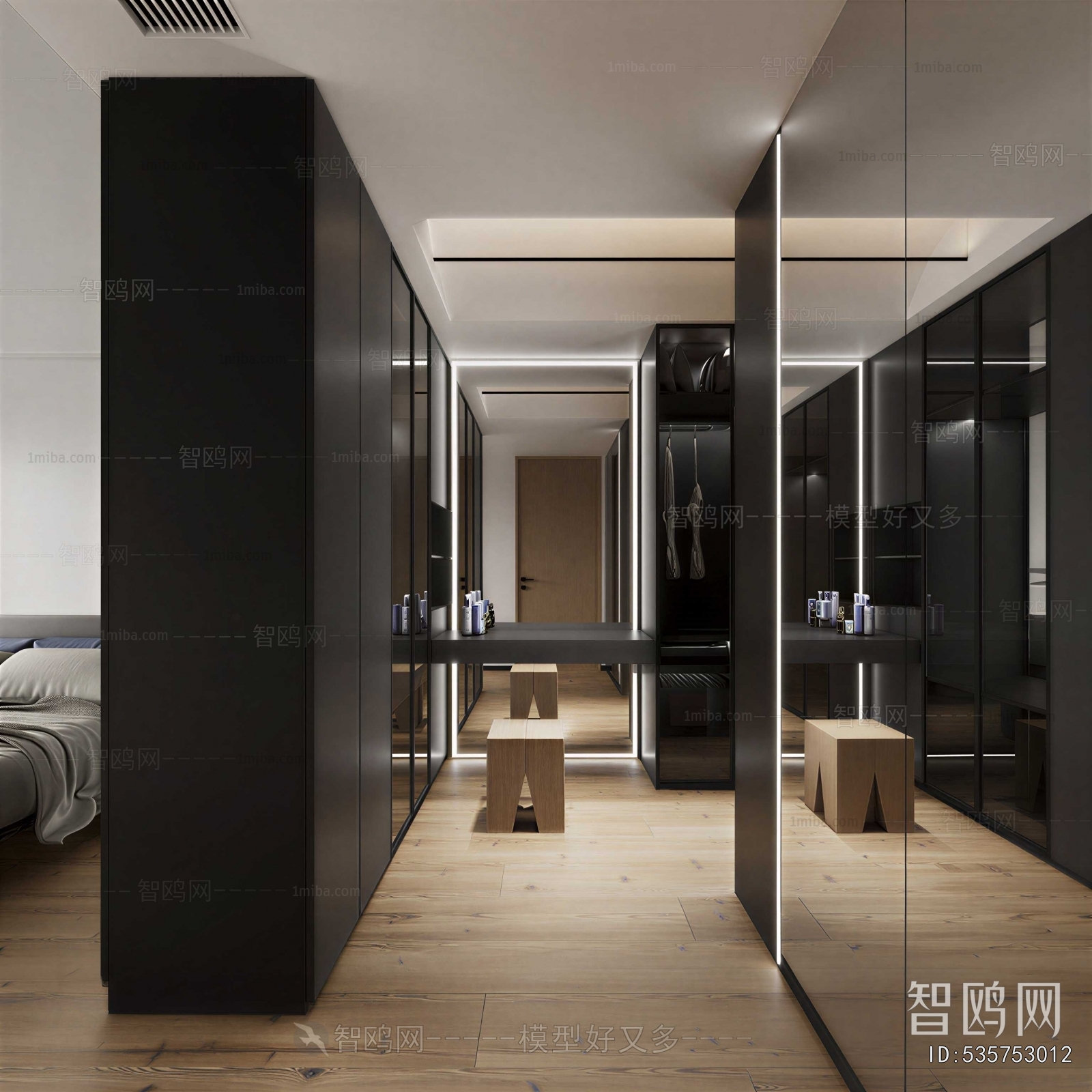 Modern Clothes Storage Area