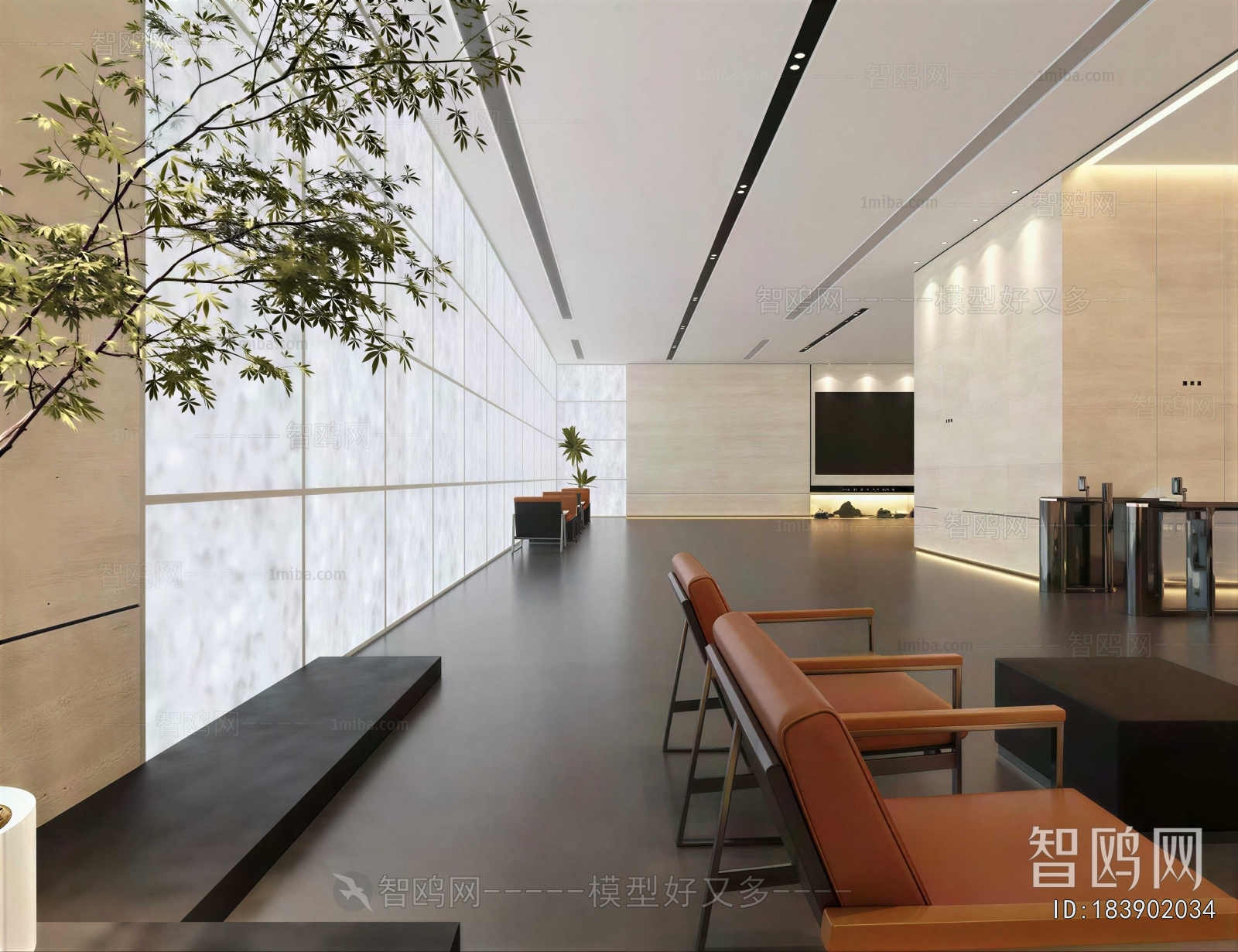 Modern Office Reception Desk