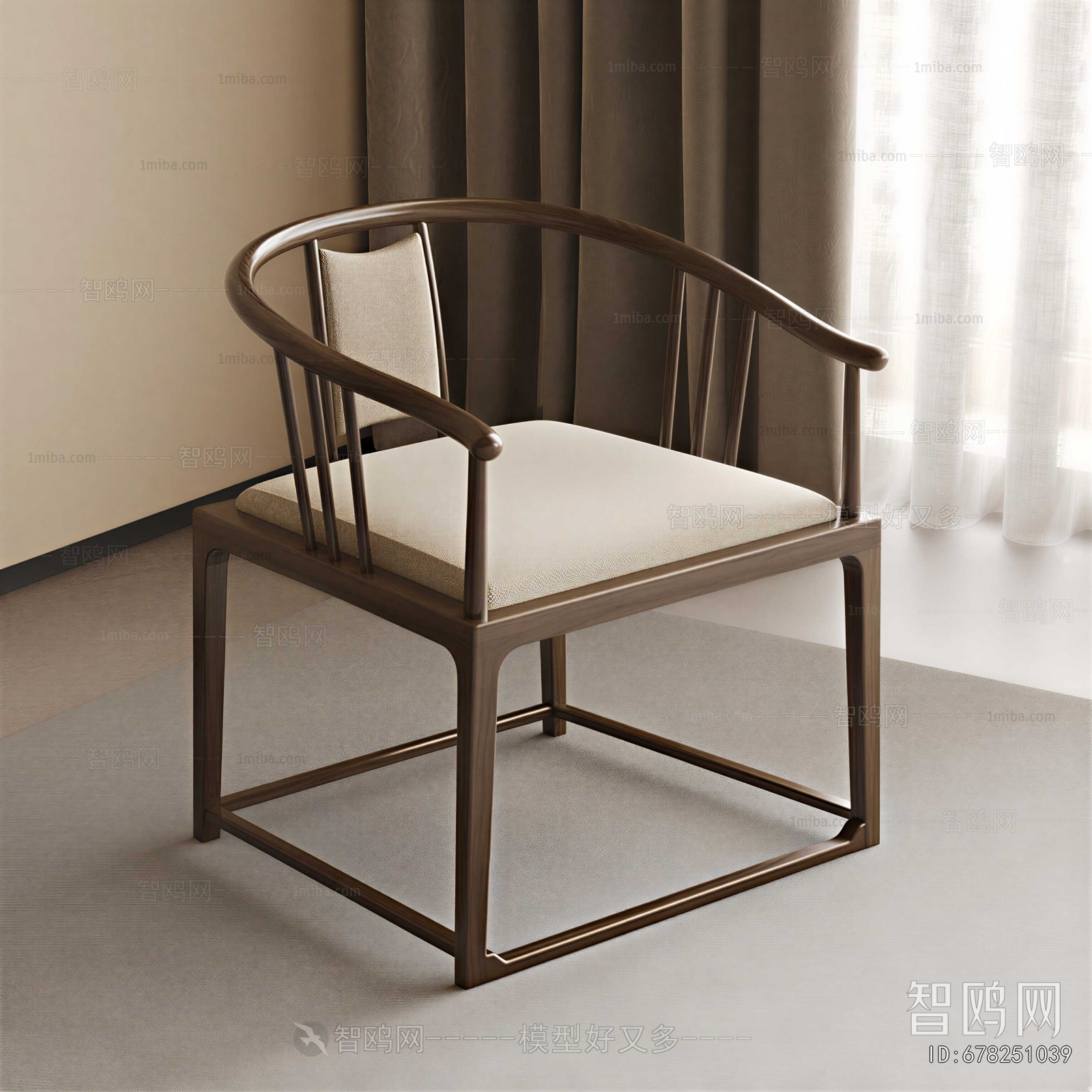 New Chinese Style Lounge Chair