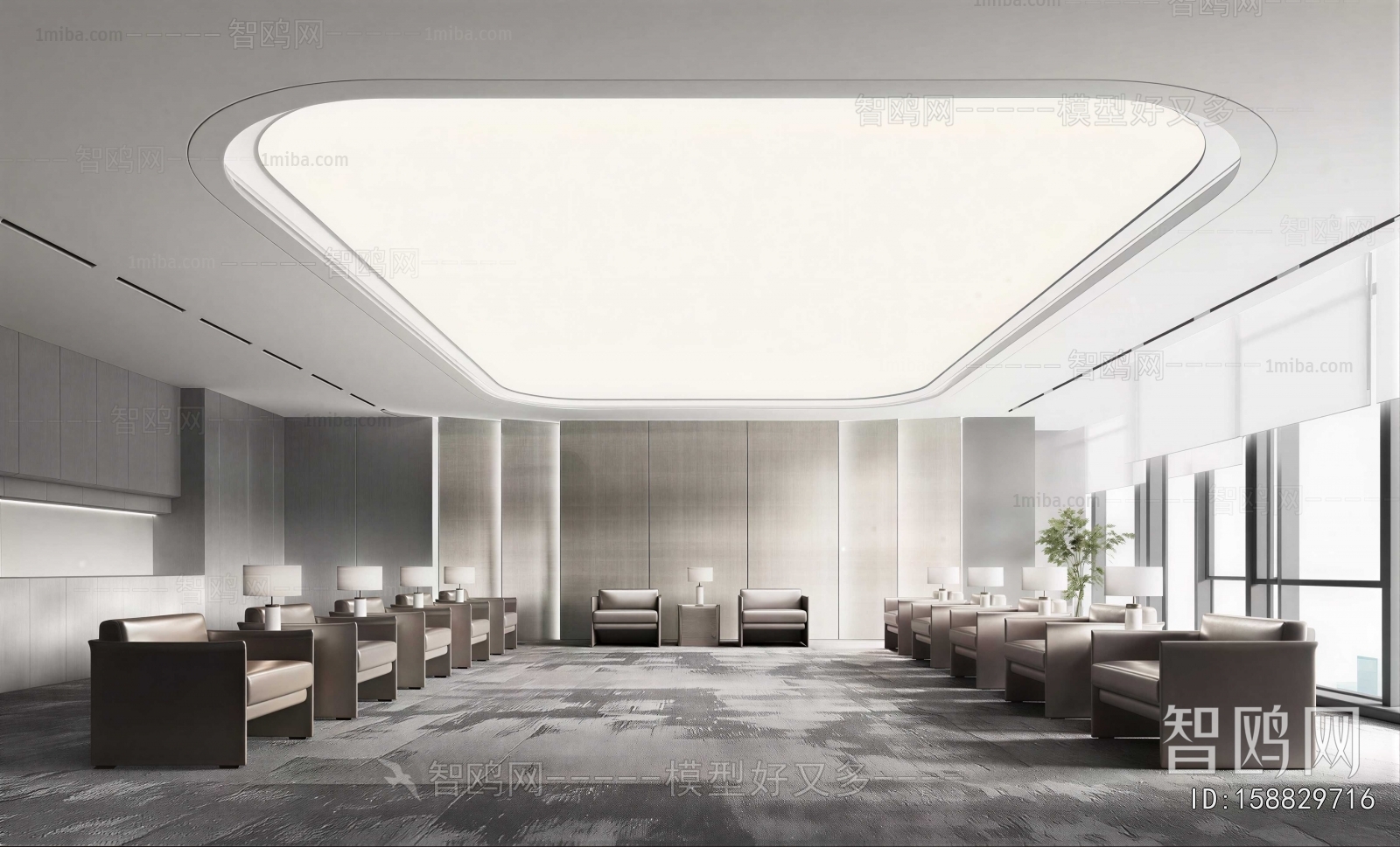 Modern Office Living Room