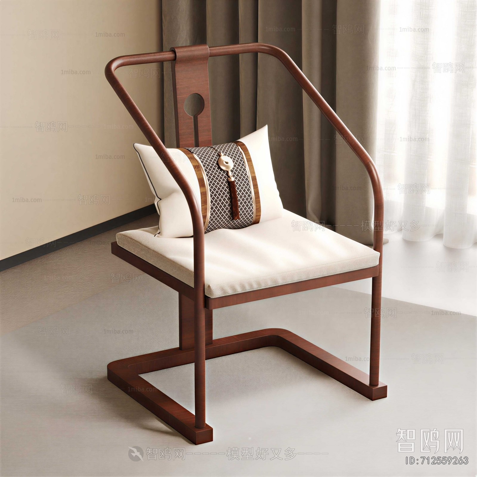 New Chinese Style Lounge Chair