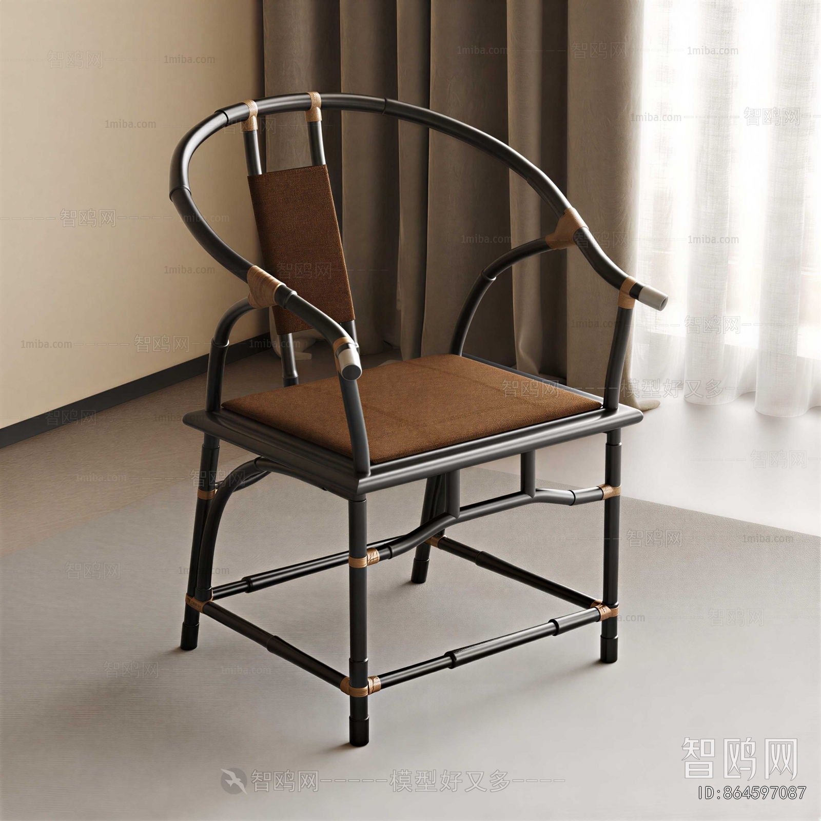 New Chinese Style Lounge Chair