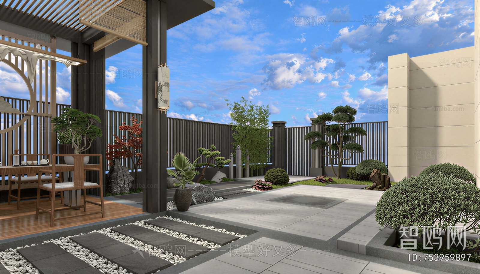 New Chinese Style Courtyard/landscape
