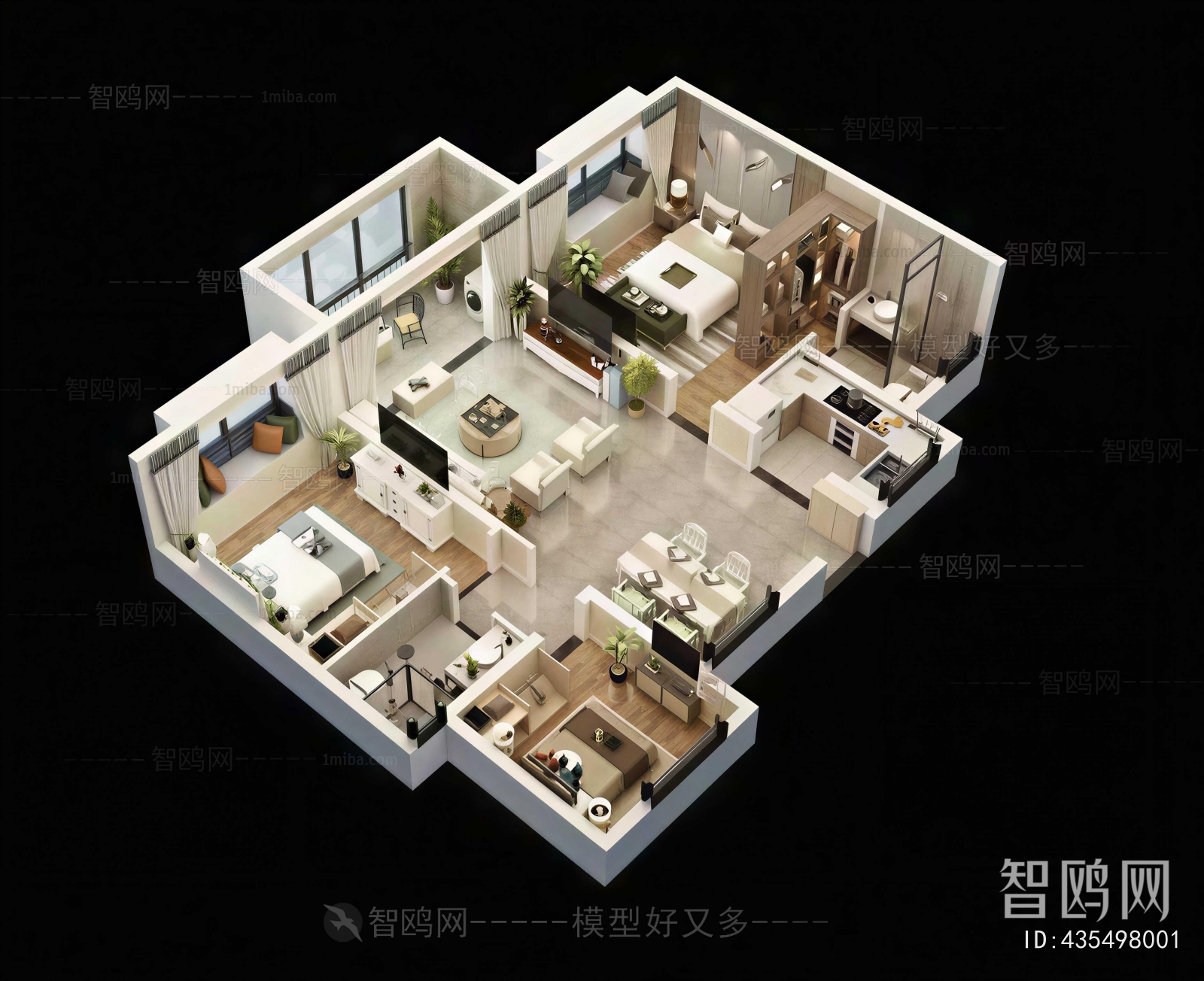 Modern A Bird's-eye View Of Home Decoration