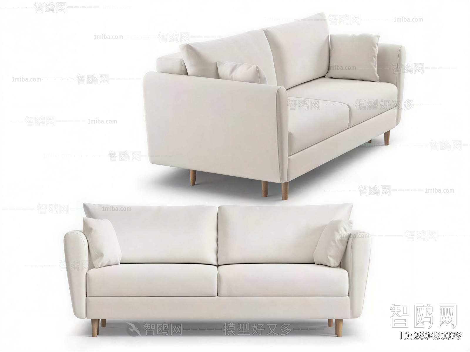 Nordic Style A Sofa For Two