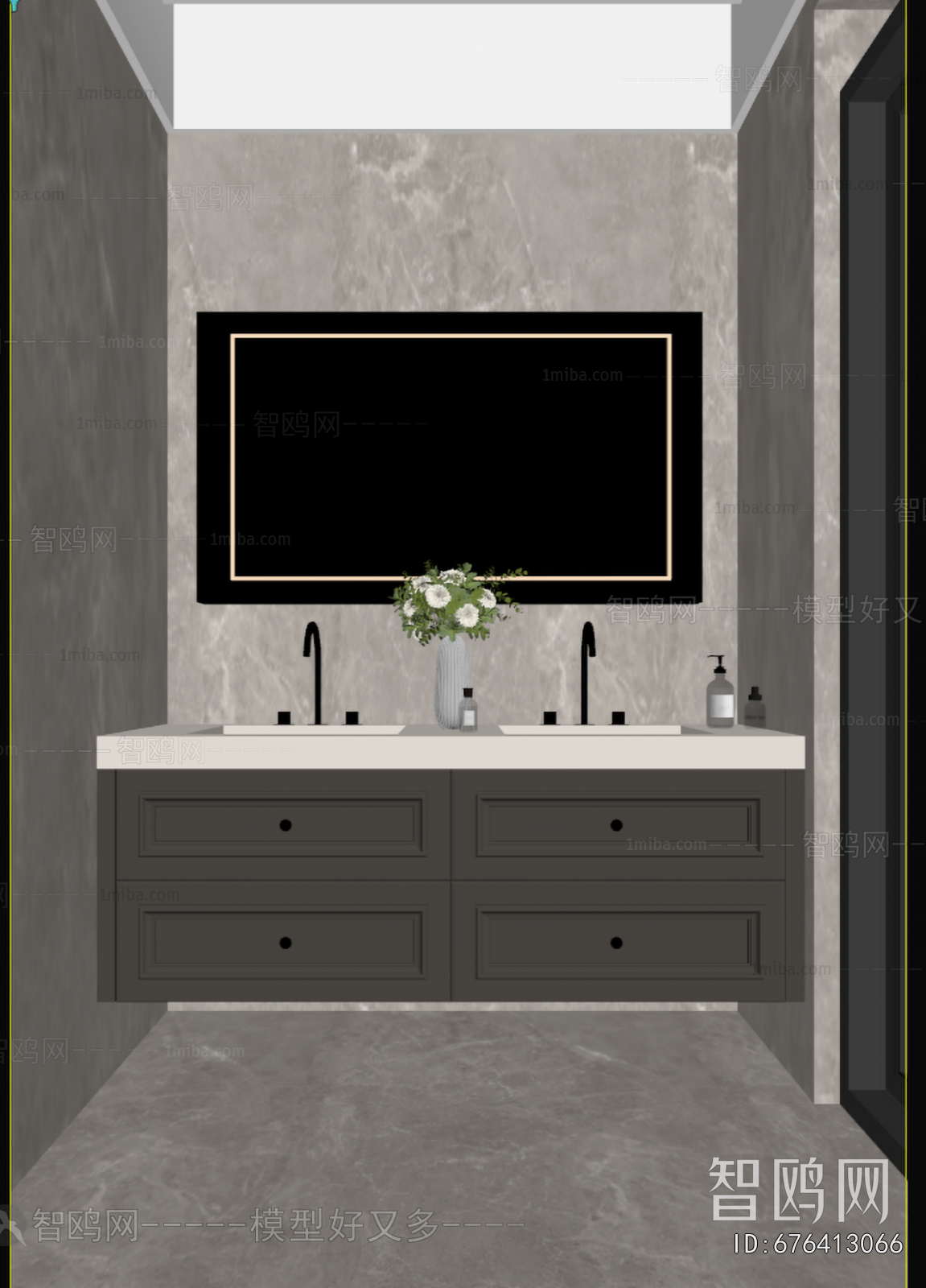 French Style Bathroom Cabinet