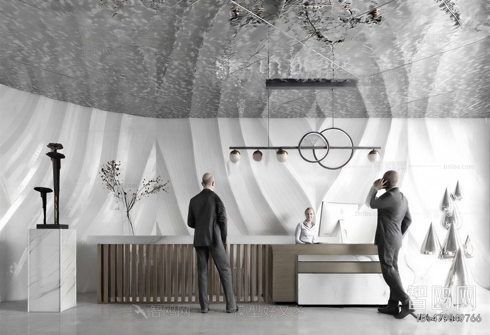 Modern Office Reception Desk