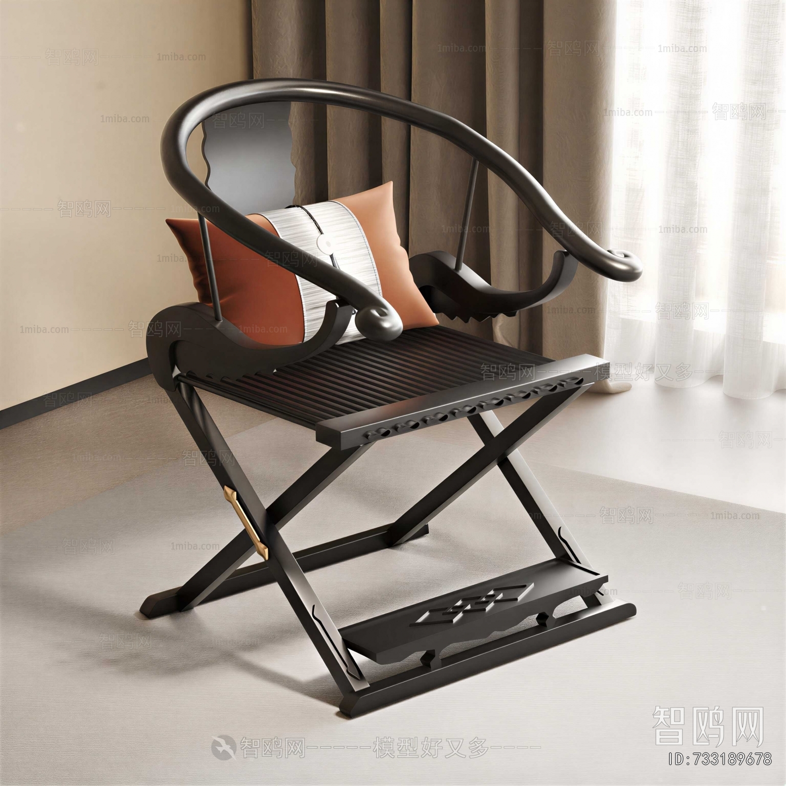 New Chinese Style Lounge Chair