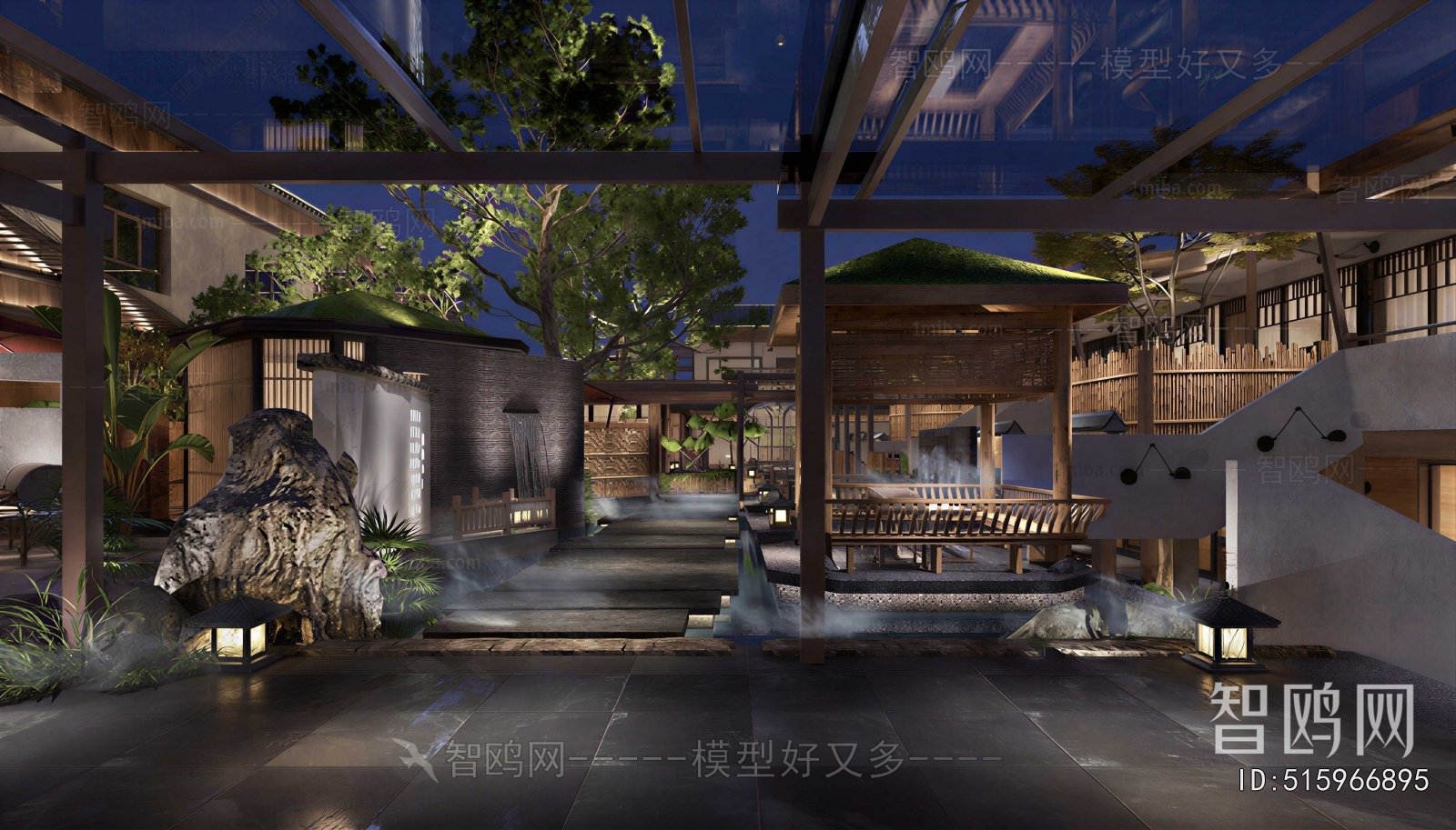 New Chinese Style Courtyard/landscape