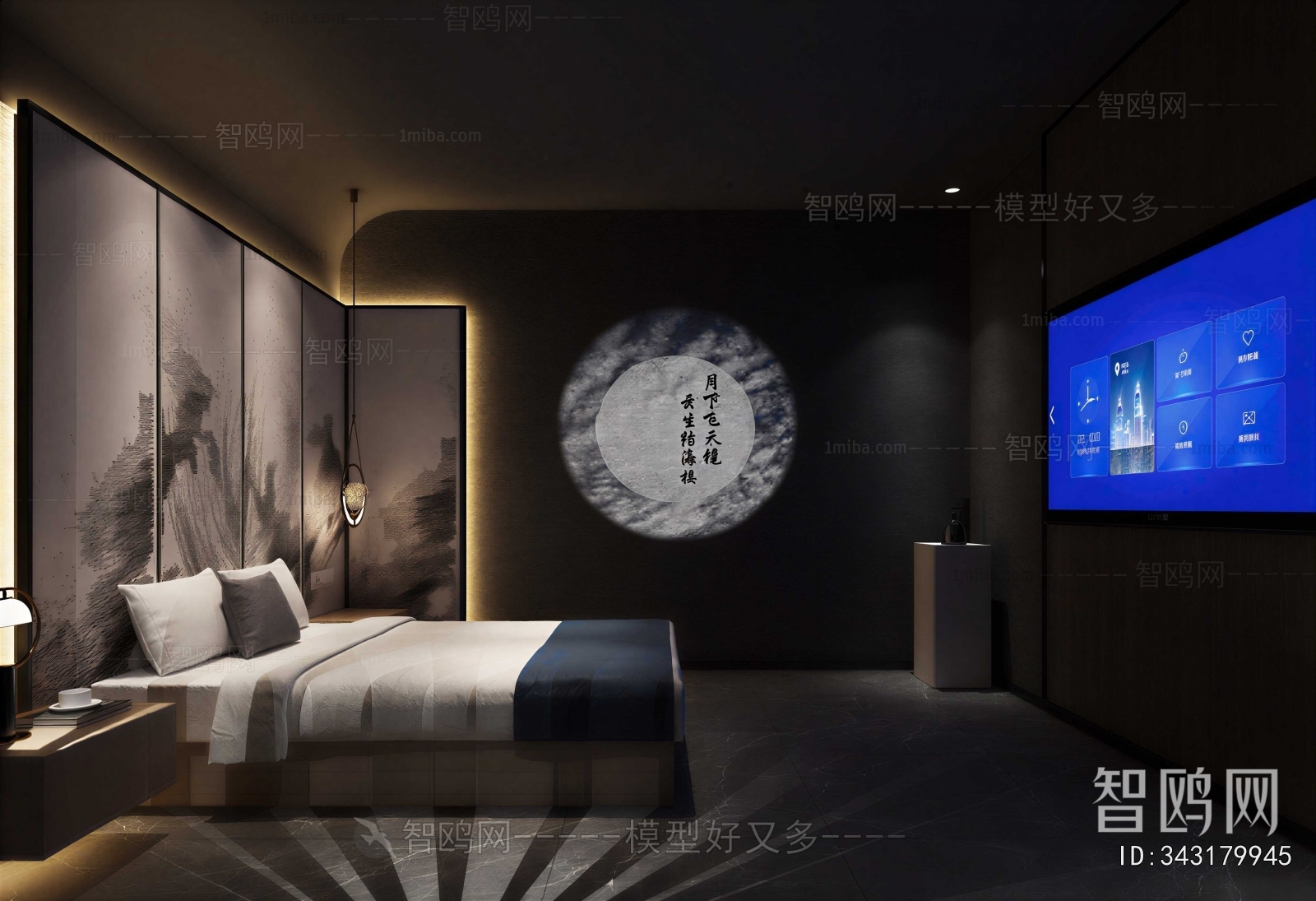 New Chinese Style Bedroom