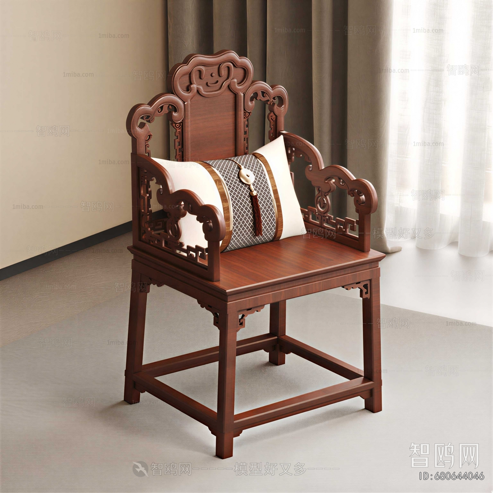 New Chinese Style Lounge Chair