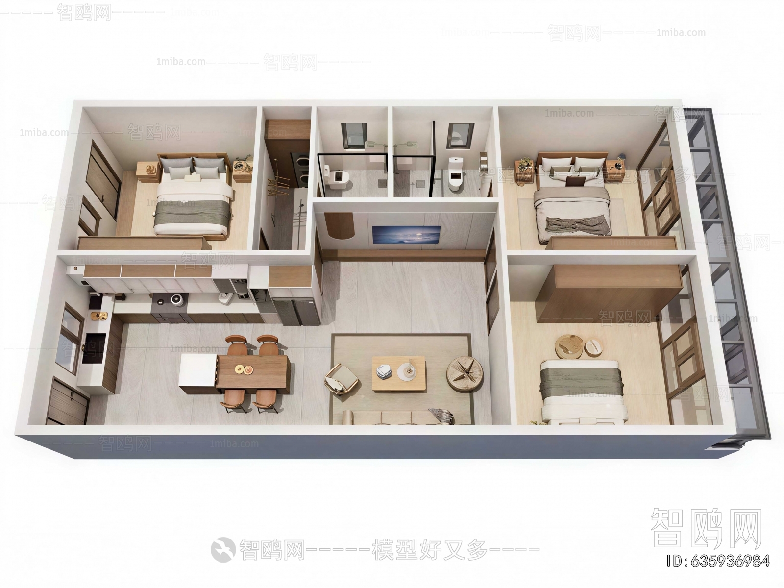 Modern A Bird's-eye View Of Home Decoration