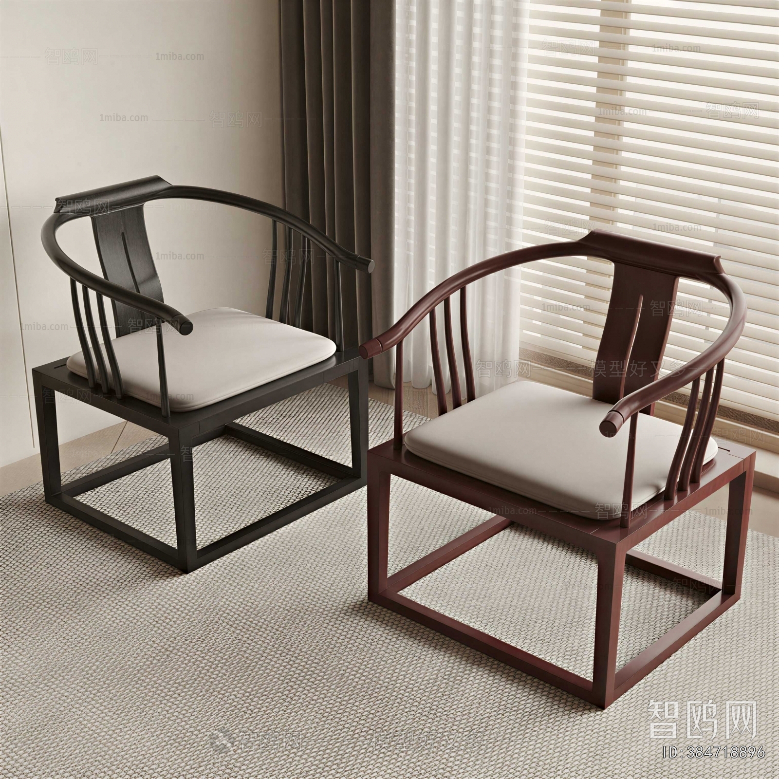 New Chinese Style Lounge Chair