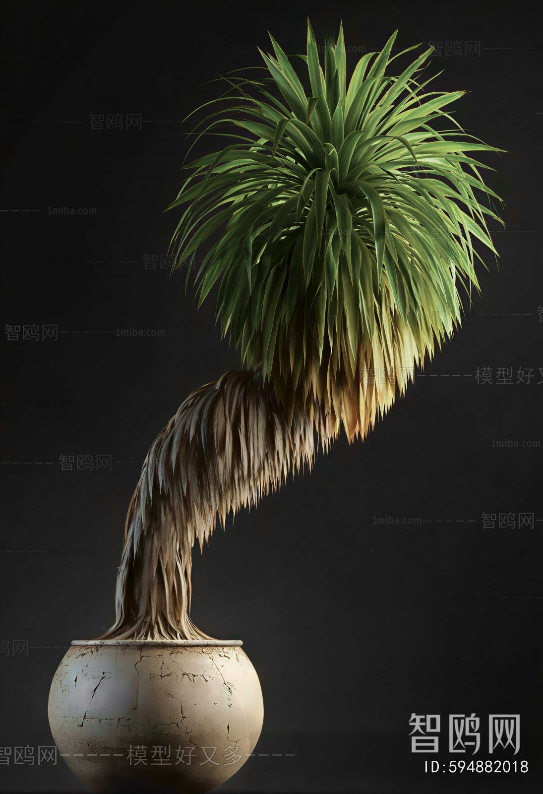 Modern Ground Green Plant Potted Plants