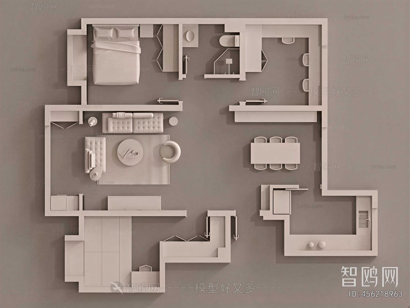 Modern A Bird's-eye View Of Home Decoration