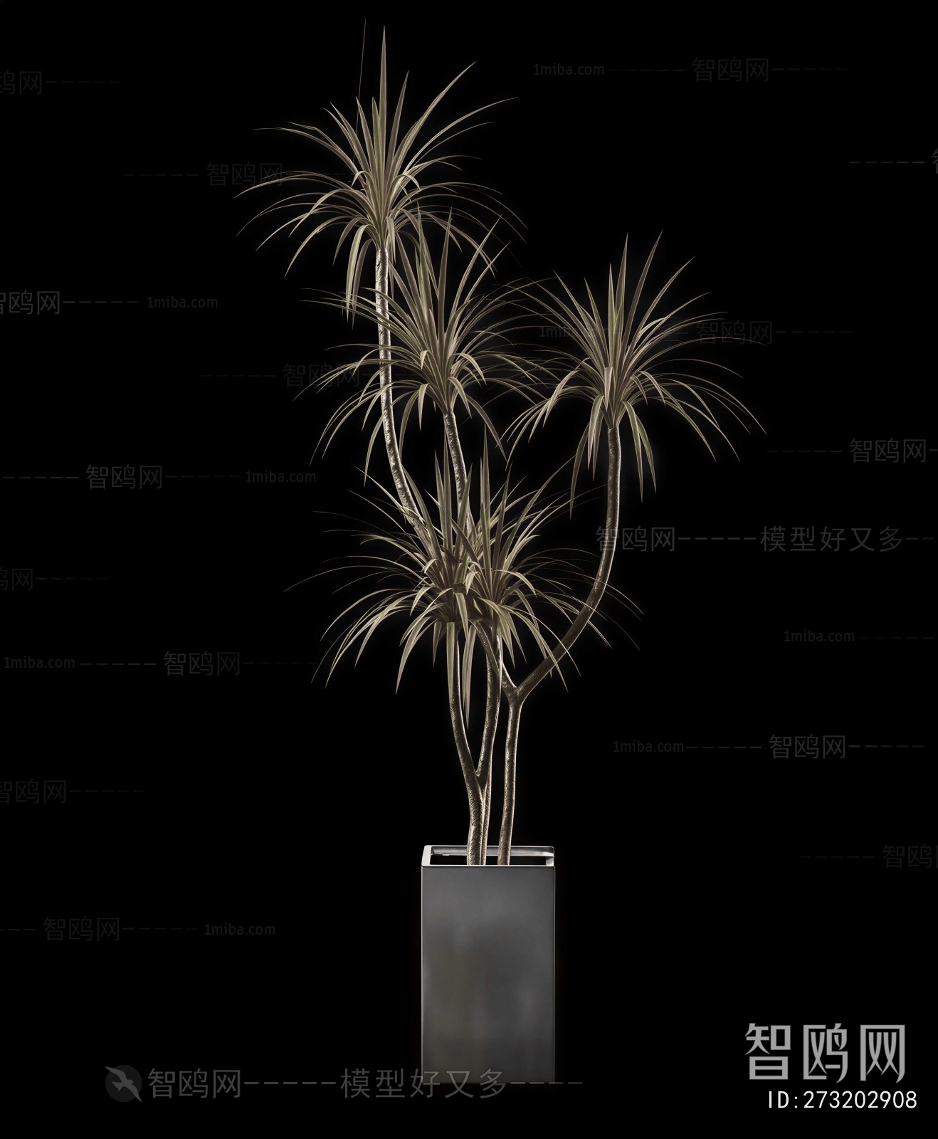 Modern Ground Green Plant Potted Plants