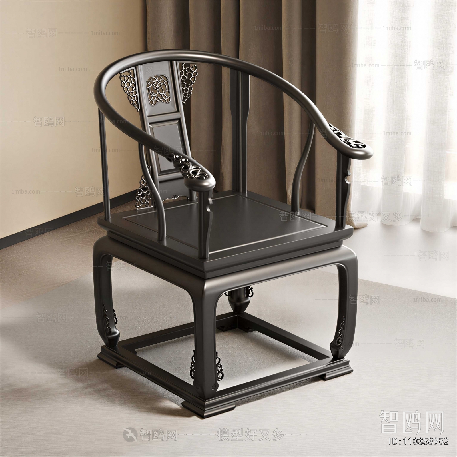 New Chinese Style Lounge Chair