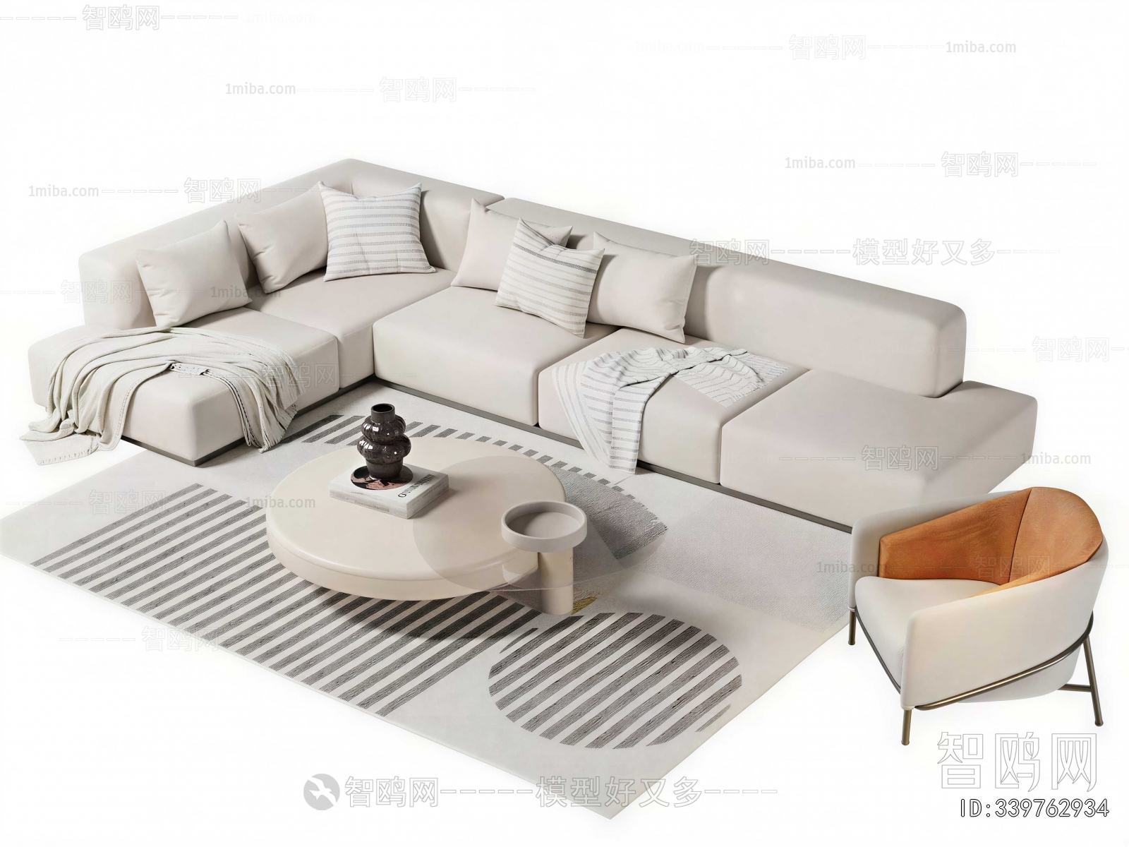 Modern Multi Person Sofa