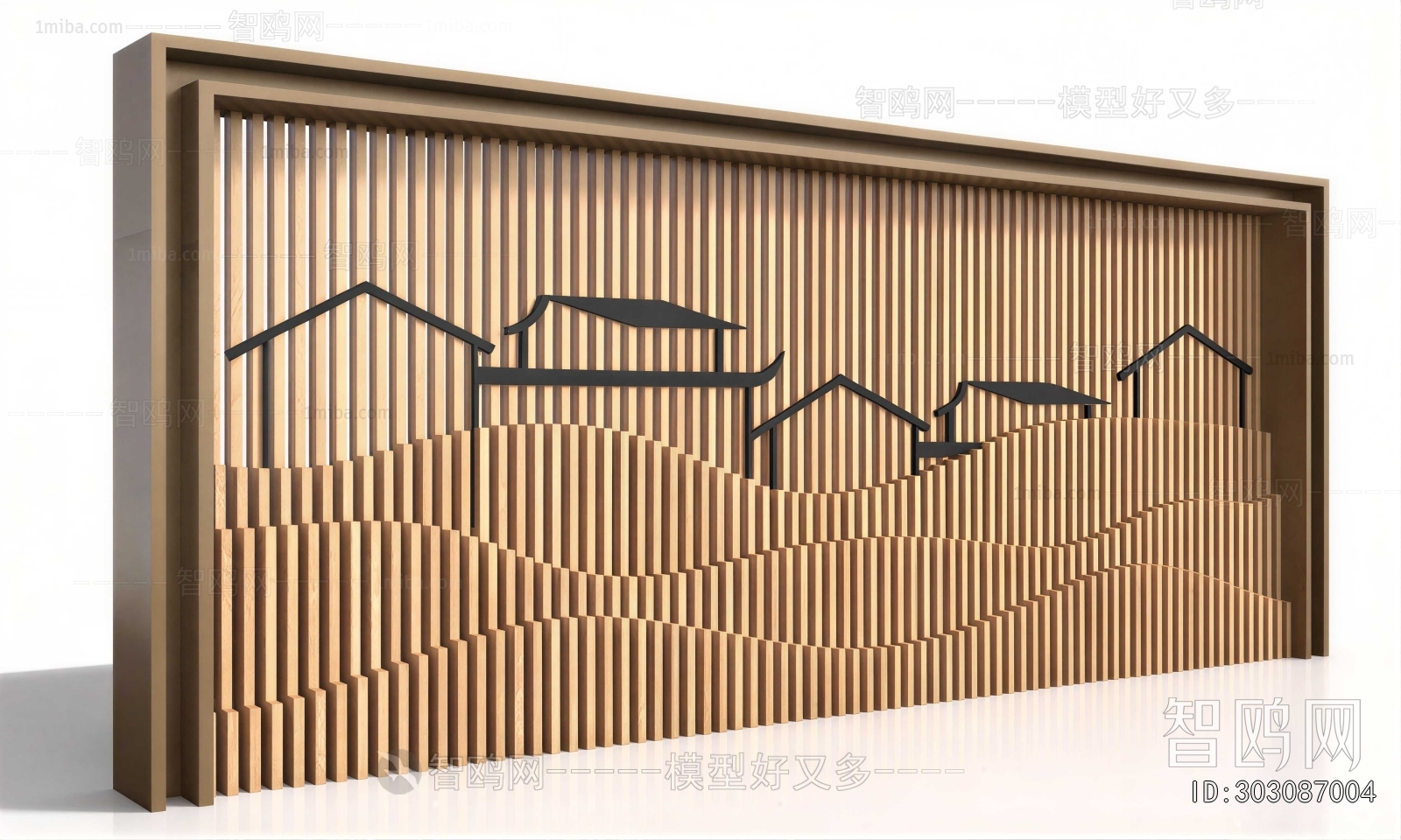 New Chinese Style TV Wall