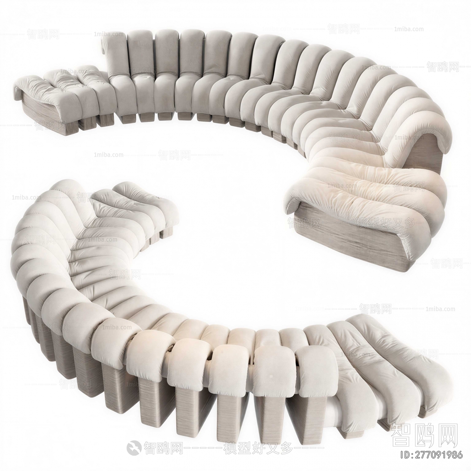 Modern Curved Sofa