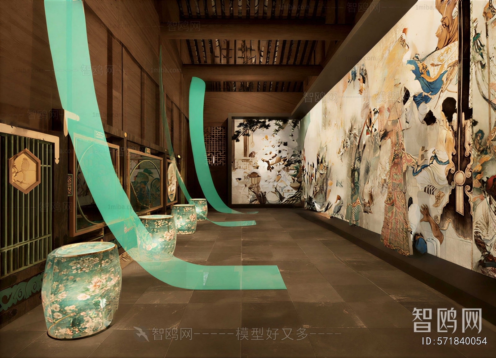 New Chinese Style Exhibition Hall
