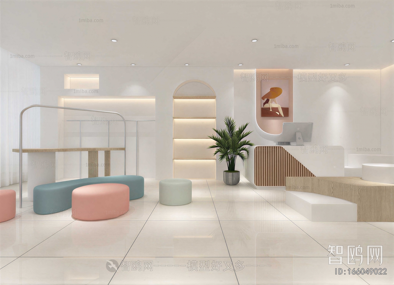 Modern Office Reception Desk