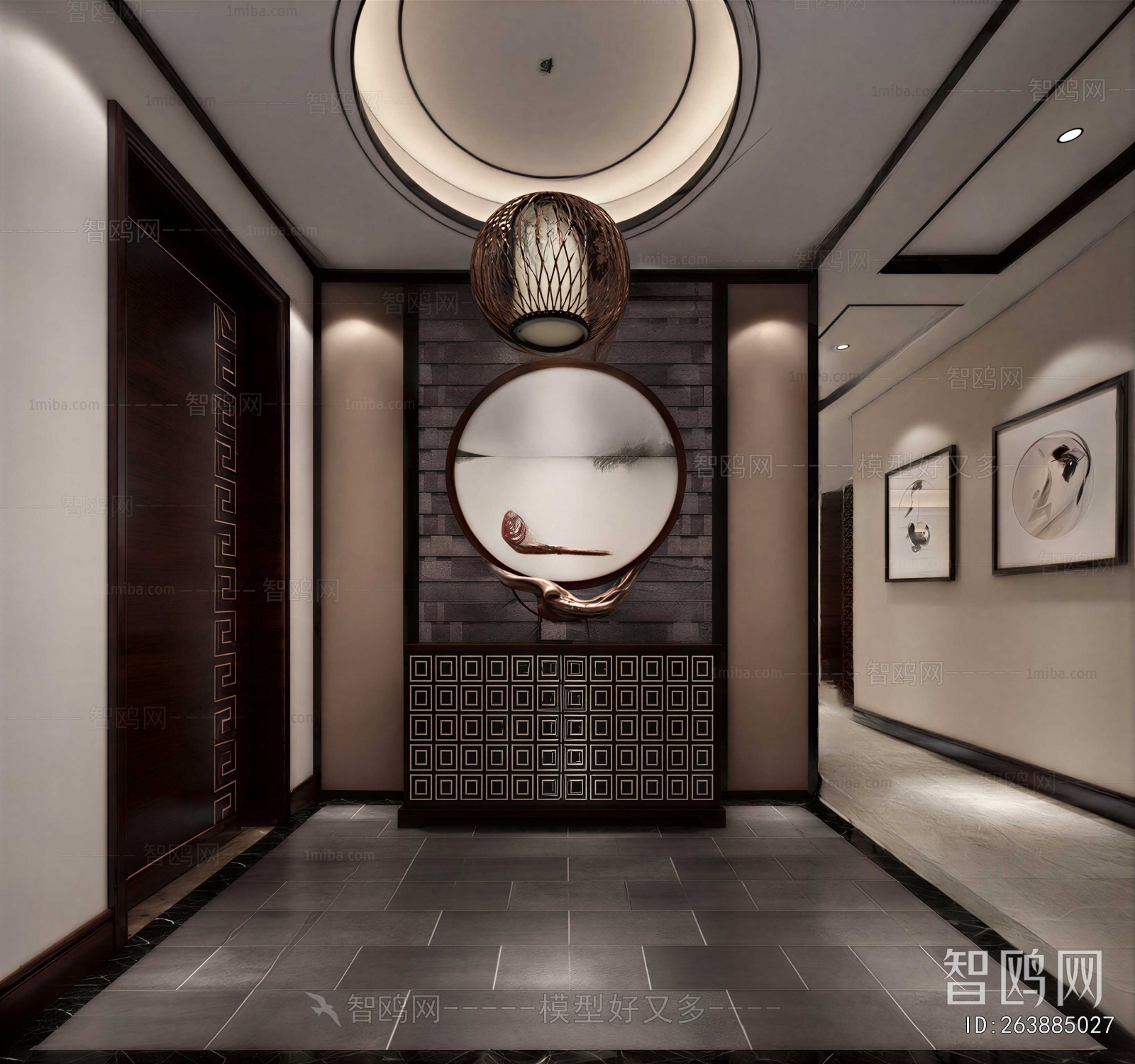 New Chinese Style Hallway