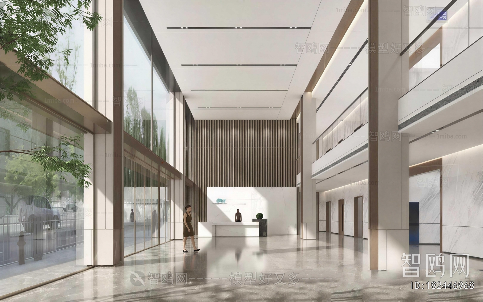 Modern Office Reception Desk