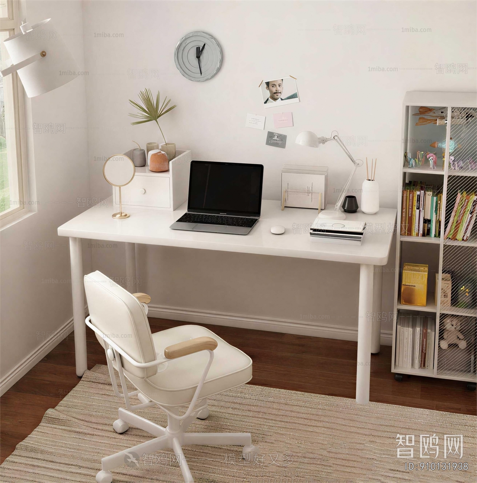 Nordic Style Computer Desk And Chair