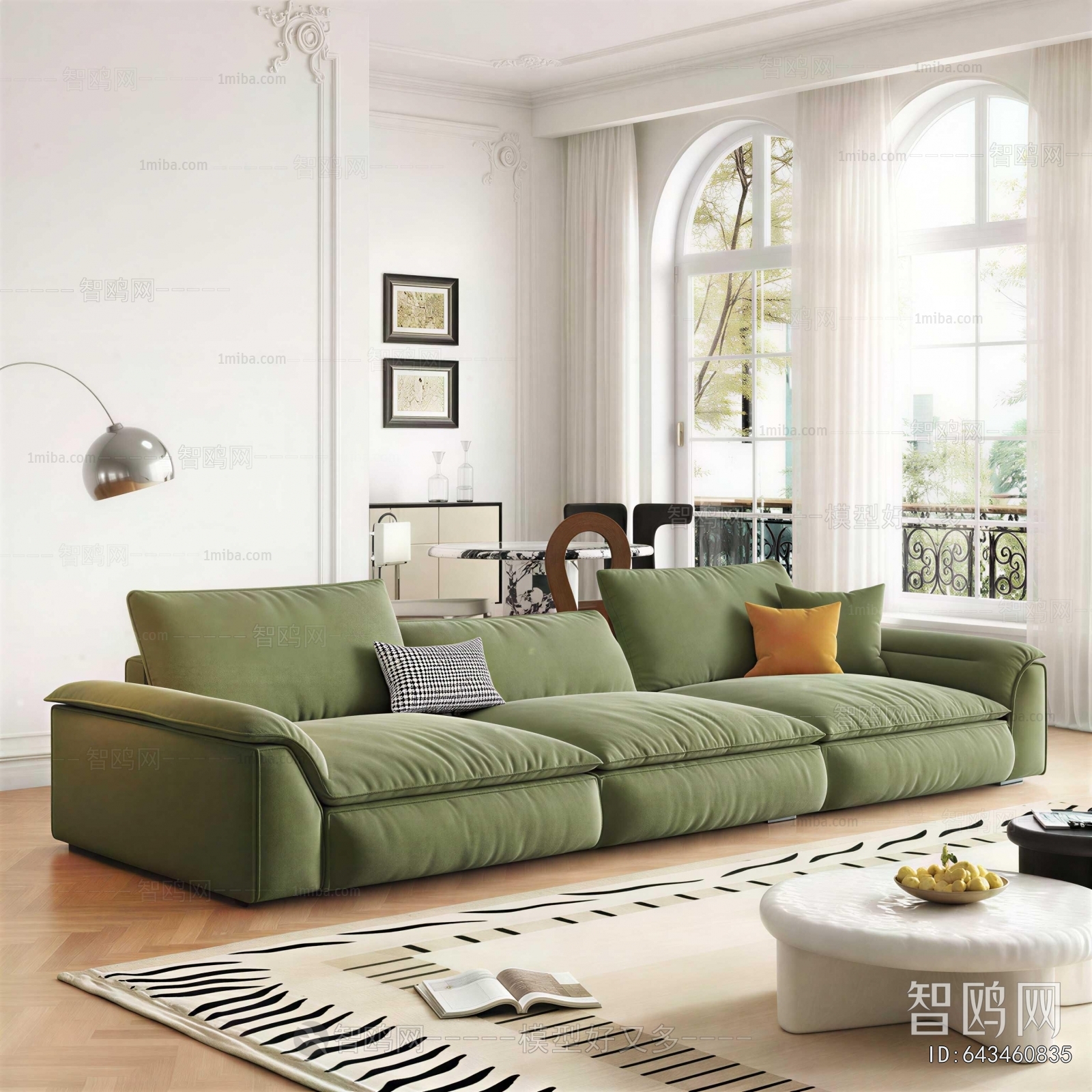 Modern Three-seat Sofa
