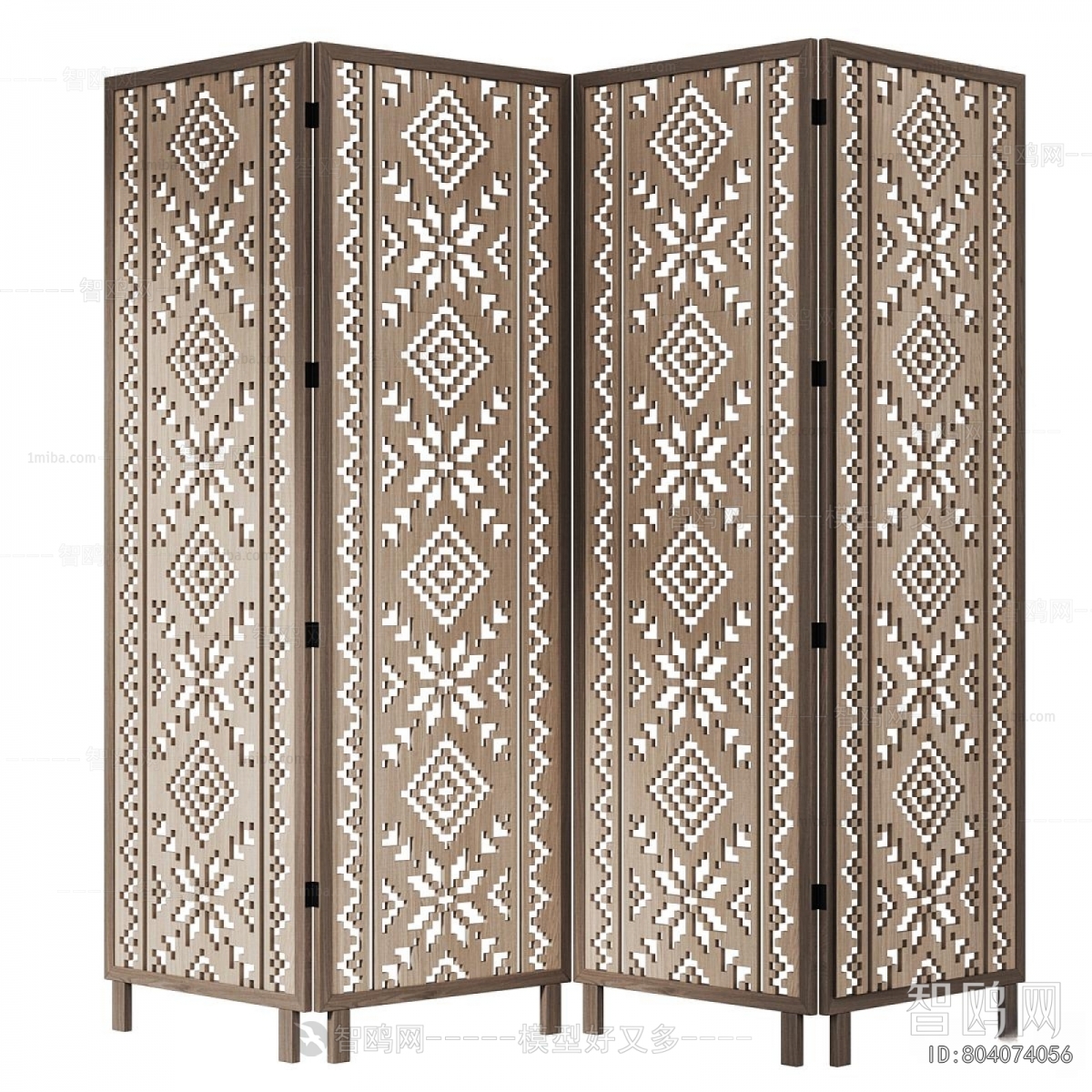 New Chinese Style Wooden Screen Partition