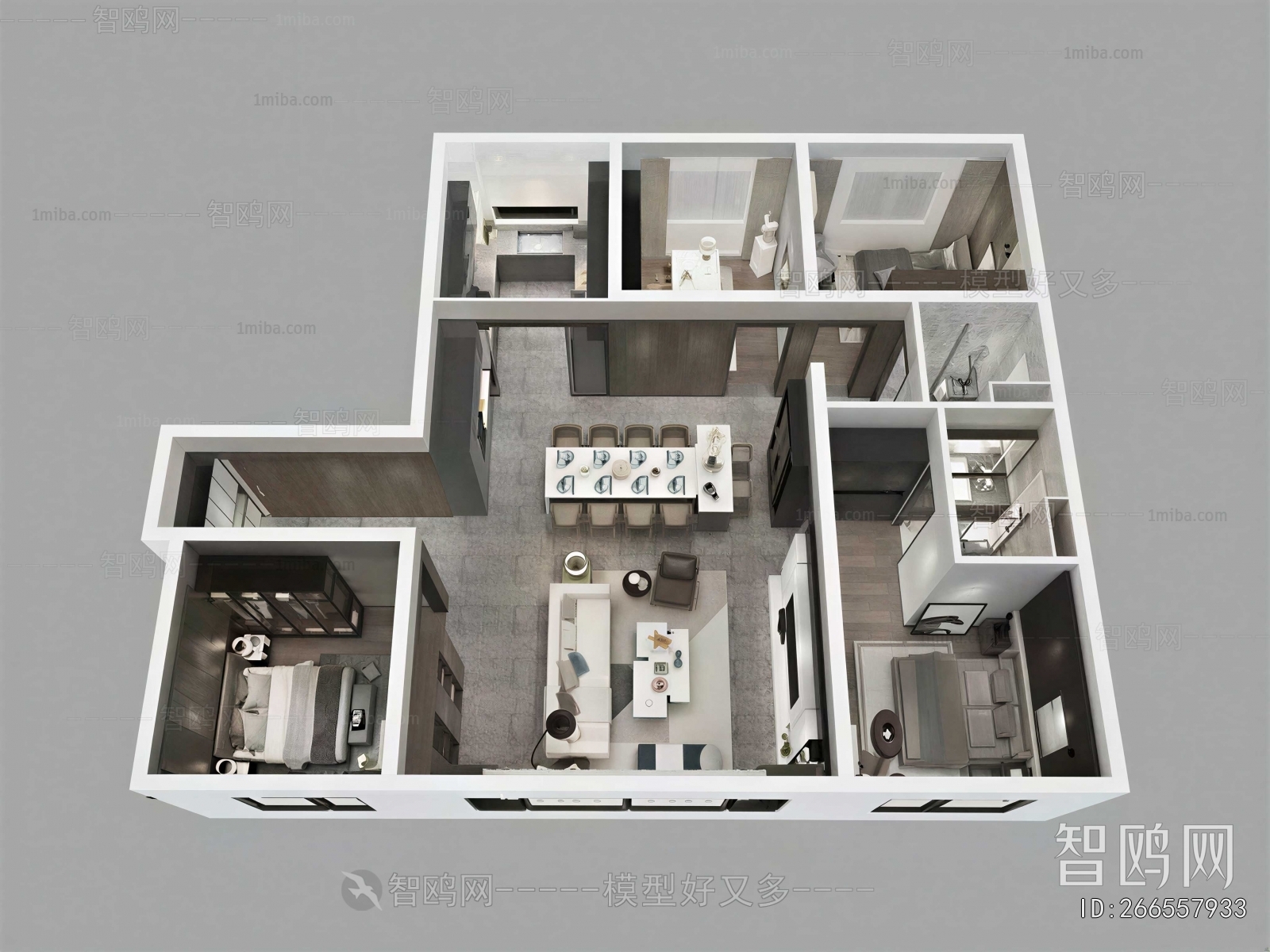 Modern A Bird's-eye View Of Home Decoration